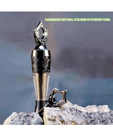 Kohl Powder Eyeliner Kohl Liner Kohl Eyeliner Kohl Eyeliner Handmade 100% Natural Eyeliner in Powder Form for Women (Black+Brown) - Buy Online on GoSupps.com