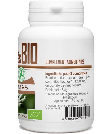 Meadowsweet Organic - 400 mg - 120 tablets - Buy Online on GoSupps.com