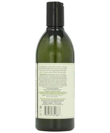 Avalon Organic Botanicals Mint Bath & Shower Gel - 12 oz | Natural Skincare for Refreshing Cleansing - Buy Online on GoSupps.com