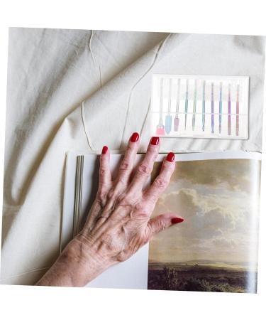 Ipetboom Faux Nails 1 Set Nail Polisher Alloy Tungsten Steel Natural Nail Pen Artificial Nails - Buy Online on GoSupps.com