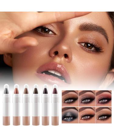  XIAOXIAOYU XIAOXIAOYU Eyeshadow Sticks Cream Eyeshadow Stick - Waterproof Eyeshadow Stick - 6 Colors Shimmer HighLighter Glitter Longwear Makeup Cosmetics for Women Night Out & Professional - Buy Online on GoSupps.com