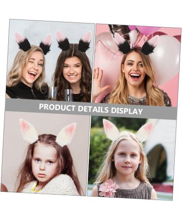 FRCOLOR 2 Pairs Simulated Bunny Ear Hair Clip Animal Hair Clips Bunny Ear Hair Barrettes Cosplay Bunny Ears Headpiece Bunny Hair Accessories Fur Hair Clip Metal Rabbit Ear Clip Miss - Buy Online on GoSupps.com