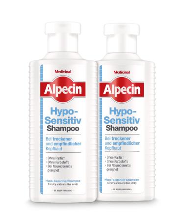Alpecin Alpecin Hyposensitive Shampoo 2 x 250 ml Shampoo for hair on dry and sensitive scalps Dye-free and fragrance-free