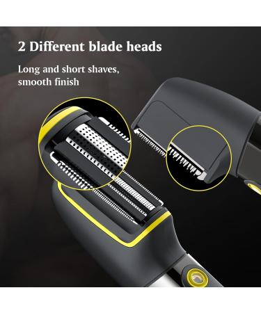 Manscape Groin & Body Hair Trimmer - Dual-Head Ball Shaver Waterproof Groomer for Men - Best Pubic & Back Hair Removal Tool - Buy Online on GoSupps.com