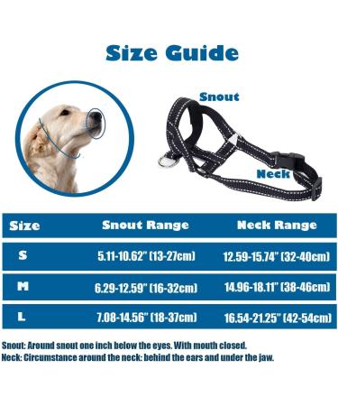 Dog Head Collar with Reflective Strap to Stop Pulling for Small Medium and Large Dogs Adjustable (L Black) L (Pack of 1) Black - Buy Online on GoSupps.com
