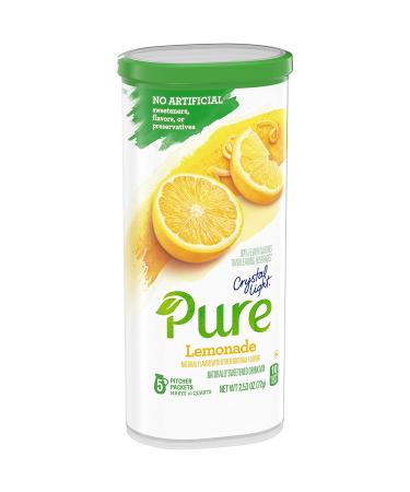 Crystal Light Pure Lemonade Powdered Drink Mix - 5 Packets - Buy Online on GoSupps.com