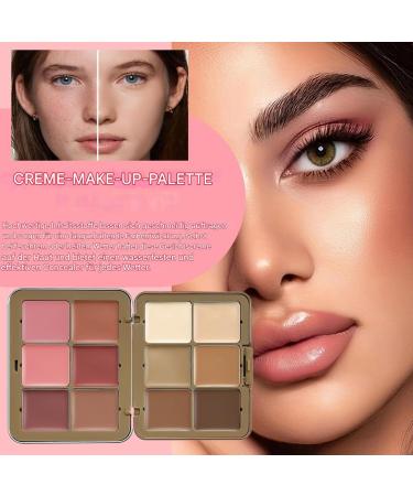  szaluyk Concealer and cream blush palette - Cream blush palette - Cream foundation - 12 face blush and contour shades - Natural cheek tint for girls - Buy Online on GoSupps.com