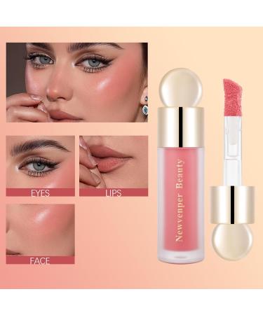 Liquid Highlighter Liquid Blush with Face Brush Long Lasting Smooth Lightweight Smudge Proof Blush+ Highlighter 2#+4# 1 count (Pack of 2) - Buy Online on GoSupps.com