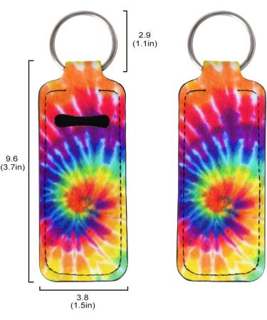 Lip Balm Keyring for Women and Girls Rainbow Tie Dye - Buy Online on GoSupps.com