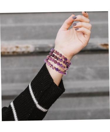 EXCEART 2pcs Christmas Beads Beaded Decor Stone Bead Bracelet Beads Jewelry for Jewelry Making Bead Jewelry Stone Bracelet Stone Jewelry Round Beads Emperor Stone Necklace Purple Purple 0.60X0.60X0.60CM - Buy Online on GoSupps.com