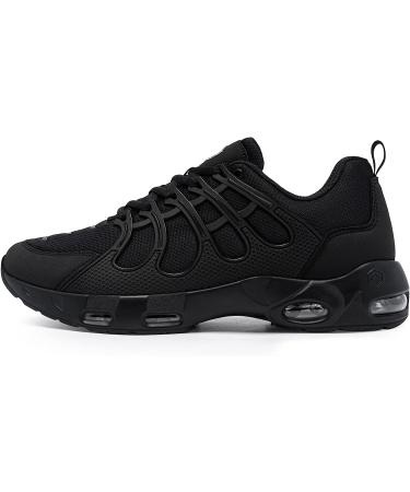 LARNMERN Men's Non Slip Work Shoes - Air Cushion Sneakers for Restaurant, Chef, Kitchen | Wide Width, Size 10, Black - Buy Online on GoSupps.com