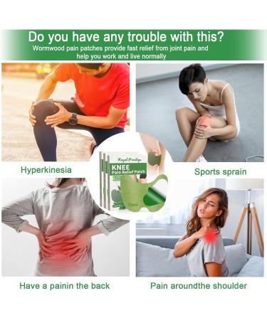 Piwosgol Knee Pain Relief Patch - 72 Natural Moxibustion Warm Patches for Knees Back & Neck Sore Muscles International Shipping Available - Buy Online on GoSupps.com