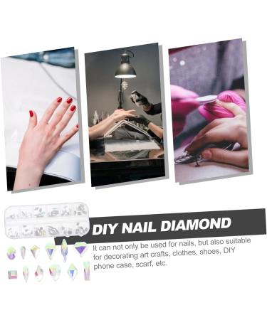 COHEALI 1 Box Diy Diamond Nail Art Set Nail Salon Decor Diy Charms Nail Charms Manicure Decoration Nail Art Embellishment Nail Rhinestones Decor Nail Decors Girl Supplies Metal - Buy Online on GoSupps.com