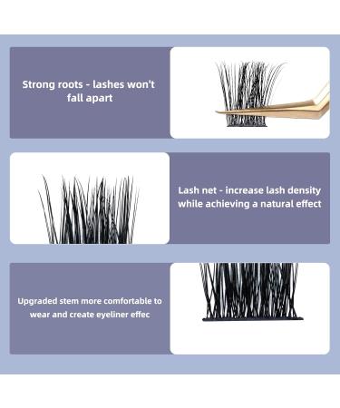 Lovely D Curl 14mm Individual Eyelashes - Single Quewel Segments for DIY Eyelash Extensions - 1 Piece Pack - Buy Online on GoSupps.com