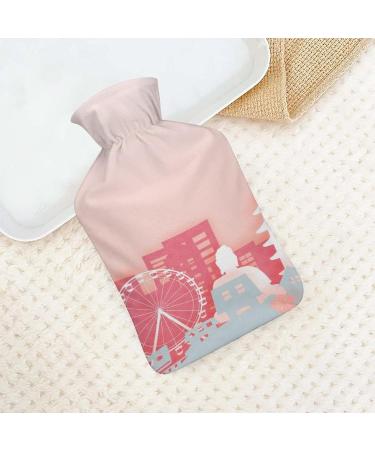 Japanese Autumn Landscape Heat Bottle - Rubber Hot Water Sac for Pain Relief Cramps & Foot Warmers - Ideal for Hot & Cold Therapy - Buy Online on GoSupps.com