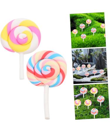Gogogmee 20 Pcs Realistic Resin Lollipops Birthday Decorations for Boys and Girls Candy Models Random Style - Buy Online on GoSupps.com