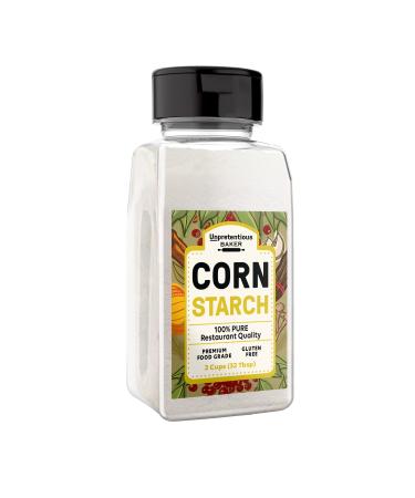 Corn Starch By Unpretentious Baker, 2 Cups, Thickening Agent, For Bulk Baking & Cleaning Use 1 Pound (Pack of 1)