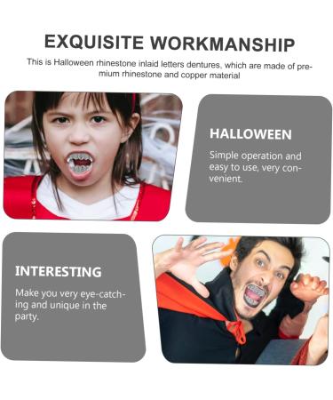 Toddmomy 1 Set Dreses Fake Teeth Halloween Trick Toy Devil Fangs Costume Cosplay Props Hip Hop Makeup - Buy Online on GoSupps.com