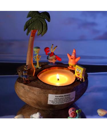 Juju Coconut Shell Aromatherapy Candle - Large Scented Candle Set for Women - Eco-Friendly Gift with Sponge - Buy Online on GoSupps.com