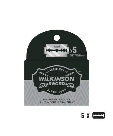 Wilkinson Sword Double Edge Razor Blades Refills - 5 Count | Premium Shaving Supplies for a Smooth Finish | International Shipping Available - Buy Online on GoSupps.com
