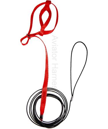 Aviator Bird Harness & Leash - Made in America | XXXS Red - Best for Small Birds | International Shipping Available - Buy Online on GoSupps.com