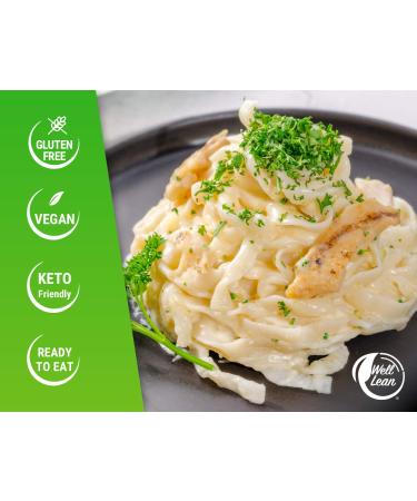 WELL LEAN Organic Fettuccine - Premium Shirataki Konjac Pasta - USDA Organic, Plant Based, Keto Friendly, Zero Net Carb, Non GMO - 6 Pack 57.1 oz - Buy Online on GoSupps.com