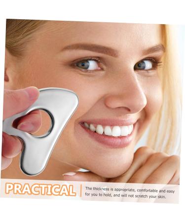FOMIYES Scraping Board Reusable Massage Scraper Facial Massager Body Massage Plate Body Sculpting Tools Massage Tools Compact Face Scraper Scar Tissue Tool Stainless Steel Scraping Tablets - Buy Online on GoSupps.com