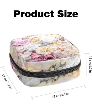 Women's Bond Storage Pocket Stillpad Holder - Portable Period Kit in Colorful Rose Pattern - Ideal Feminine Product Bag for Girls - Buy Online on GoSupps.com