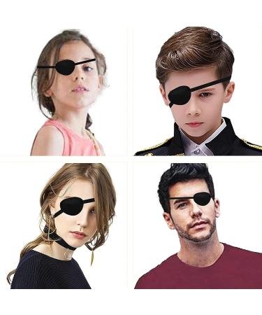 MYUBWTF Black Pirate Skull Crossbone Eye Mask - Adjustable 3D Leopard Eye Patch for Kids & Adults - International Shipping Available - Buy Online on GoSupps.com