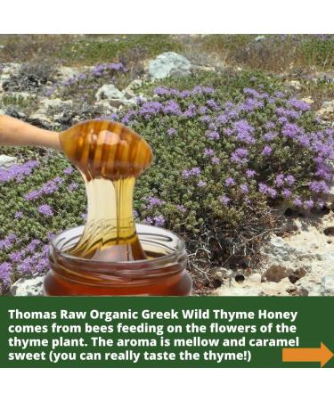 MIEL DE THYM SAUVAGE GREC BIO 1kg - 100% BRUT & NON PASTEURIS R colt dans le P loponn se Ar mes Herbac s & Fruit s Press Froid Filtr Grossi rement - The Raw Honey Shop Thym sauvage 1 kg (Lot de 1) - Buy Online on GoSupps.com