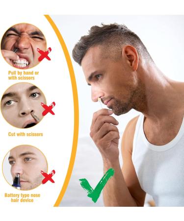 CHStarina 50-Pack Nose Wax Stickers - Plastic Nasal Hair Remover Strips & Spatulas for Easy Nostril Cleaning - Buy Online on GoSupps.com