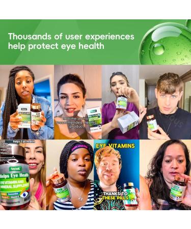 Lutein Eye Vitamins - Eye Health Supplements for Macular Pigment & Dry Eye, Contains Lutein, Zeaxanthin, Zinc, Omega-3, Vitamins C & E to Adult Support Healthy Vision (90 Capsules) 90 Count (Pack of 1) - Buy Online on GoSupps.com