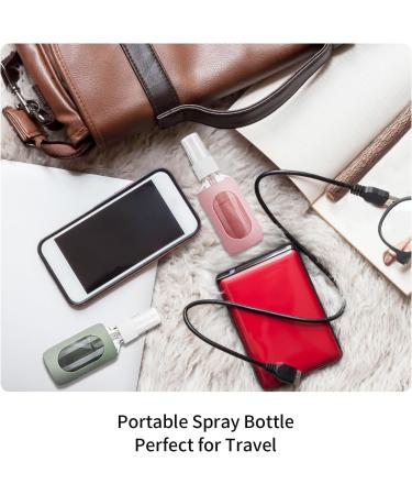 HOMBYS Empty Clear Glass 2oz Small Spray Bottles with Silicone Sleeve Protection - Refillable Containers for Travel Cleaning Solutions Essential Oils Sanitizers - Fine Mist Spray - 4 Pack-Clear 4 Pcs Clear-set 3 4 pcs - Buy Online on GoSupps.com