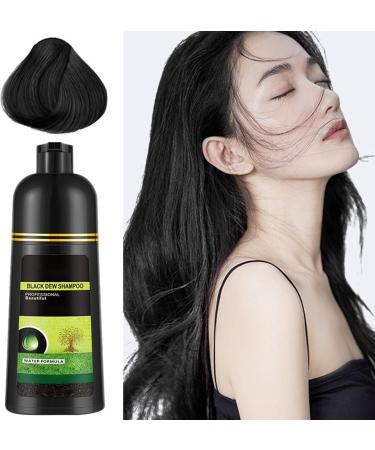 Black Hair Dye Plant Natural 500ml Hair Dye Shampoo White Foam Non-Irritating Hair Care Black Hair Shampoo for Women - Buy Online on GoSupps.com
