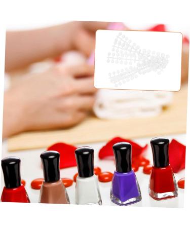 minkissy 28 Sets Nail Display Board Nail Color Plate Nail Polish Sticks Creative Manicure Template Nail Polish Sample Sticks Sheer Nail Polish Nail Sticks Plastic Semicircle 3d Sample Plate - Buy Online on GoSupps.com