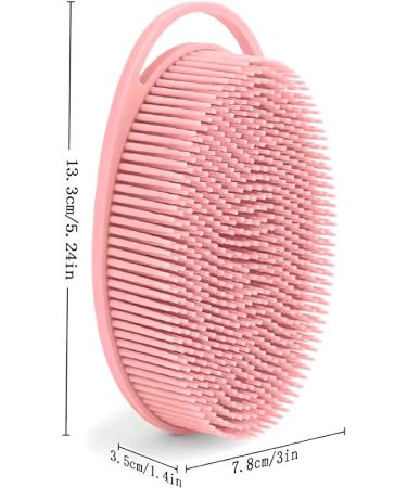 2-Pack Silicone Body Scrubber Set - Gentle Bath Brush for Sensitive Skin | Head Scalp Massager Included - Buy Online on GoSupps.com