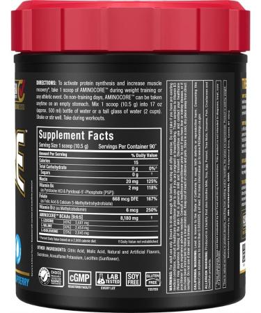 AllMAX Nutrition AminoCore - 90 Servings Blue Raspberry | Essential Amino Acid Supplement - Buy Online on GoSupps.com
