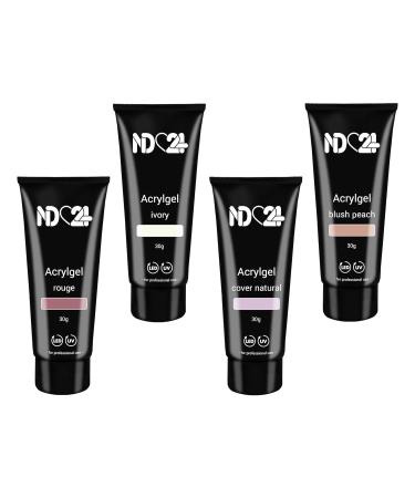 Poly Tube - Light & Dark Babyboomer - Ivory Blush Peach Cover Natural Rouge (4 x 30g) | International Shipping Available - Buy Online on GoSupps.com