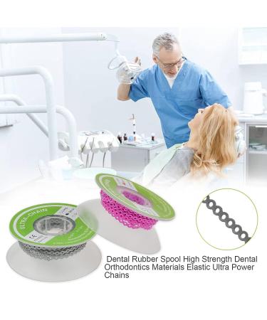 Orthodontic Dental Elastic Ultra Power Rubber Chain - Short Type 4 Color Power Chain for Braces (Light Color) - Buy Online on GoSupps.com