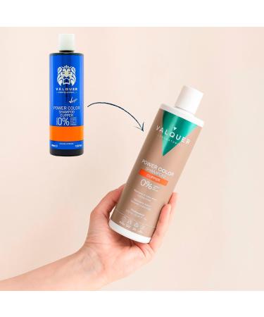 Valquer Professional Power Color Shampoo for Dyed Hair. Vegan and Sulfate Free (Copper) - 400 Ml - Buy Online on GoSupps.com