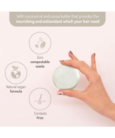 Ruh Natural Vegan Hair Shampoo Bar - Eco-Friendly Handmade Paraben Free for Normal Hair | Zero Waste & Compostable - Buy Online on GoSupps.com