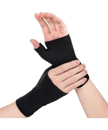 AOOWU Compression Support Thumb Rail - 2 Pack Arthritis Gloves Elastic Bandage Wrist Support for Men & Women Breathable & Comfortable - Buy Online on GoSupps.com