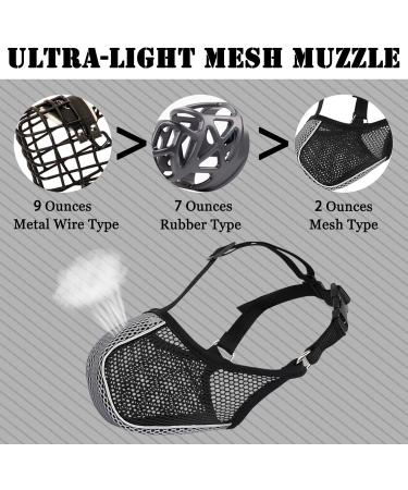 Soft Dog Muzzle for Large Medium & Small Breeds - Breathable & Comfortable for Eating Grooming & Biting - Perfect for Labrador Poodle Husky (Size S: Snout 8 -9 ) - Buy Online on GoSupps.com