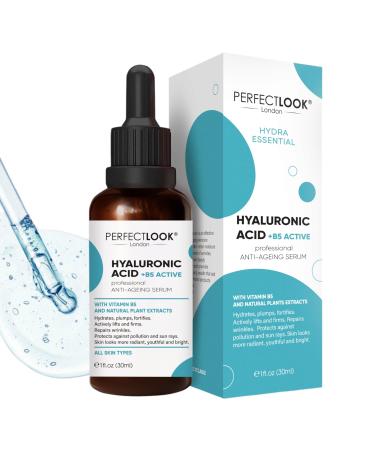 Hyaluronic Acid Serum - Skincare Moisturiser with Vitamin B5 and Aloe Vera - Face Moisturiser to Plump Hydrate and Smooth Skin for Women and Men All Skin Types 30ml