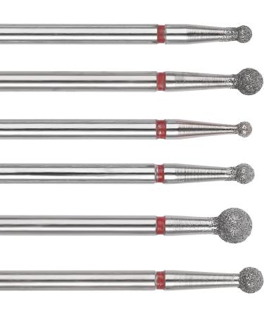 Lusofie 6Pcs Nail Drill Bits for Cuticle Clean and Gel Polishing - Professional Safety Cuticle Bits for Electric Nail File - 3/32'' Manicure & Pedicure Tools - Buy Online on GoSupps.com