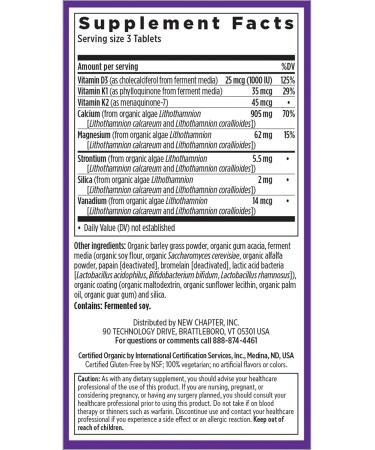 New Chapter Bone Strength Take Care - 60 Vegetarian Tablets for Optimal Bone Health - Buy Online on GoSupps.com