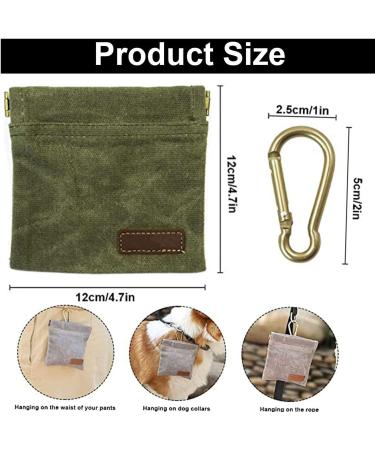 Deliciency Dog Elder Leader - Free-Handed Training with Automatic Closure | Small Forage Bags & Carabiners | 2 Pack Puppy Treats for Dogs - Buy Online on GoSupps.com
