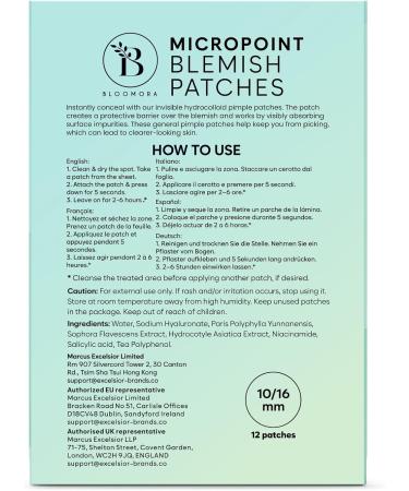 Patch Bouton Pimple Microdart pour l'acn un Stade Pr coce Hydrocolloid Patch la Niacinamide l'acide Salicylique et l'acide Hyaluronique Anti Bouton Visage (12 Pi ces) - PAC3 - Buy Online on GoSupps.com