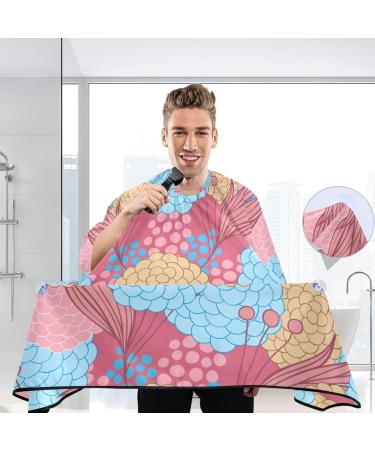 Waterproof Barber Cape - Colorful Flower & Cheetah Haircut Bib for Men & Women | Unisex Hair Cutting Cape - Buy Online on GoSupps.com