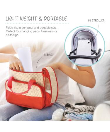 Peanutshell Waterproof Diaper Changing Pad Liners - 4 Pack Set for Changing Pad, Bassinet, or Crib - Washable & Reusable - Buy Online on GoSupps.com